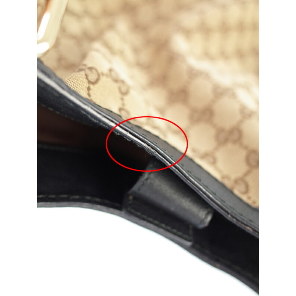 Gucci Sukey Tote bag GG monogram canvas leather trim Black - Picture 6 of 9